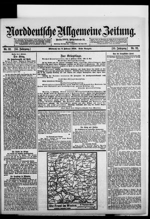 Norddeutsche allgemeine Zeitung vom 02.02.1916