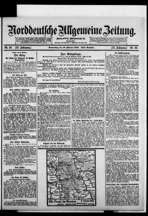 Norddeutsche allgemeine Zeitung on Feb 10, 1916