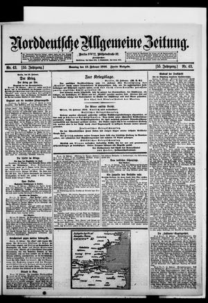 Norddeutsche allgemeine Zeitung on Feb 13, 1916