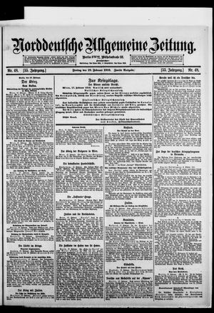 Norddeutsche allgemeine Zeitung vom 18.02.1916