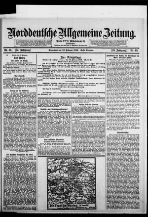 Norddeutsche allgemeine Zeitung on Feb 19, 1916