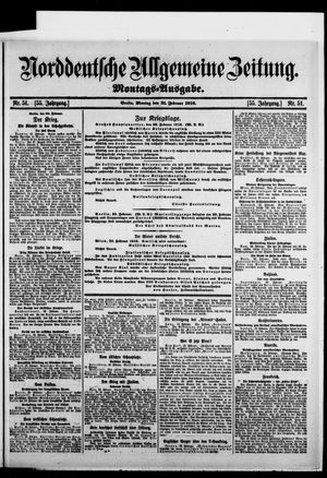 Norddeutsche allgemeine Zeitung vom 21.02.1916