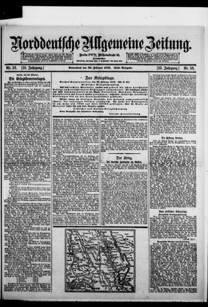 Norddeutsche allgemeine Zeitung vom 26.02.1916