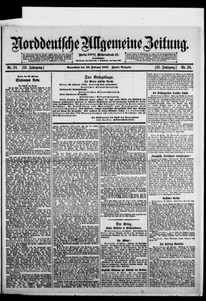 Norddeutsche allgemeine Zeitung vom 26.02.1916