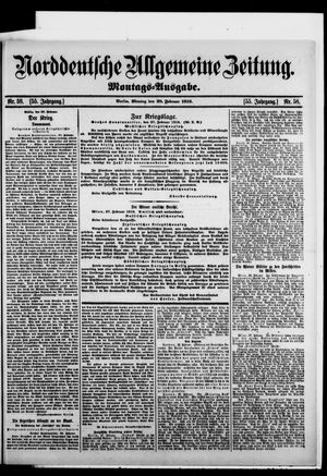 Norddeutsche allgemeine Zeitung vom 28.02.1916