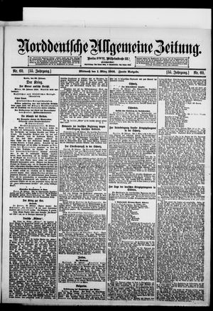 Norddeutsche allgemeine Zeitung on Mar 1, 1916