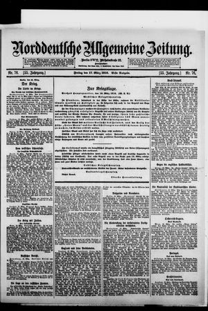 Norddeutsche allgemeine Zeitung on Mar 17, 1916