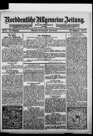 Norddeutsche allgemeine Zeitung vom 22.03.1916