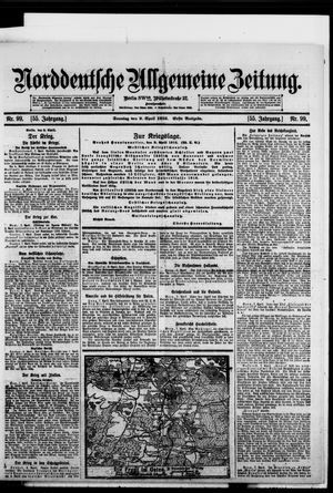 Norddeutsche allgemeine Zeitung vom 09.04.1916