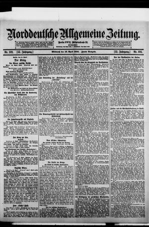 Norddeutsche allgemeine Zeitung vom 12.04.1916