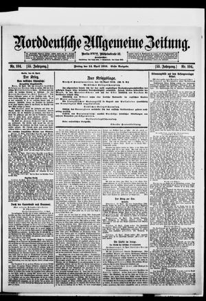 Norddeutsche allgemeine Zeitung vom 14.04.1916