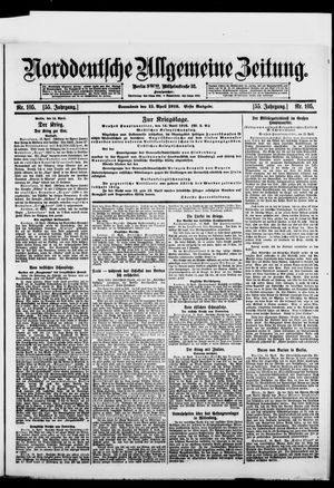 Norddeutsche allgemeine Zeitung vom 15.04.1916