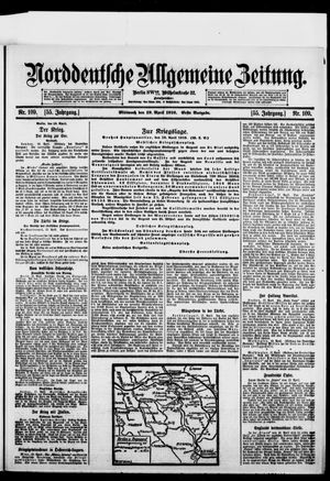 Norddeutsche allgemeine Zeitung vom 19.04.1916