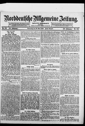 Norddeutsche allgemeine Zeitung vom 20.04.1916