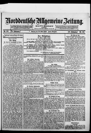 Norddeutsche allgemeine Zeitung vom 23.04.1916