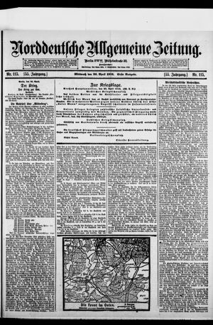 Norddeutsche allgemeine Zeitung on Apr 26, 1916