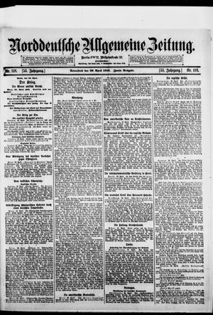 Norddeutsche allgemeine Zeitung vom 29.04.1916