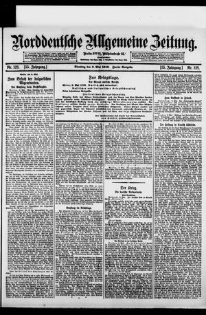 Norddeutsche allgemeine Zeitung on May 9, 1916
