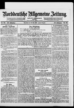 Norddeutsche allgemeine Zeitung vom 20.05.1916