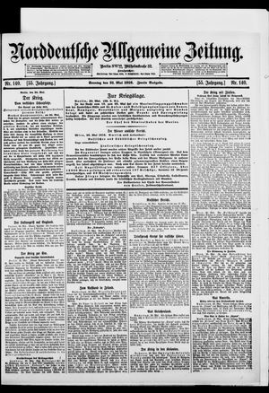 Norddeutsche allgemeine Zeitung vom 21.05.1916