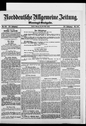 Norddeutsche allgemeine Zeitung vom 29.05.1916