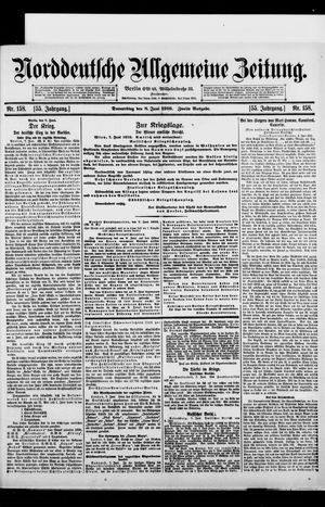 Norddeutsche allgemeine Zeitung vom 08.06.1916