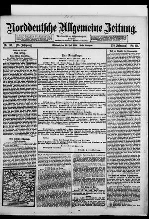Norddeutsche allgemeine Zeitung vom 12.07.1916