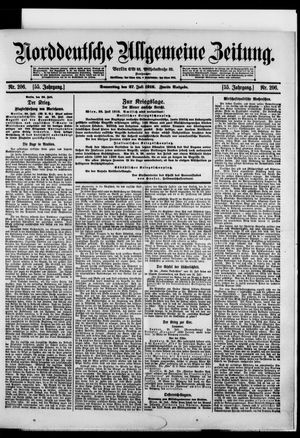 Norddeutsche allgemeine Zeitung vom 27.07.1916