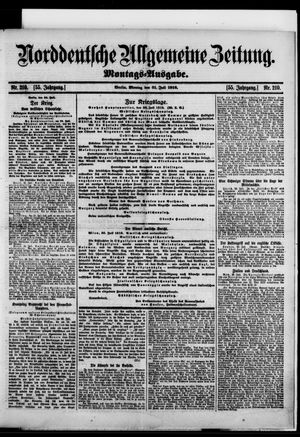 Norddeutsche allgemeine Zeitung vom 31.07.1916