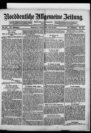 Norddeutsche allgemeine Zeitung vom 02.08.1916