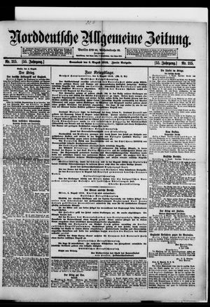Norddeutsche allgemeine Zeitung vom 05.08.1916
