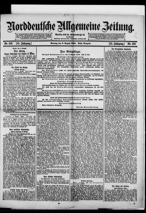 Norddeutsche allgemeine Zeitung vom 06.08.1916