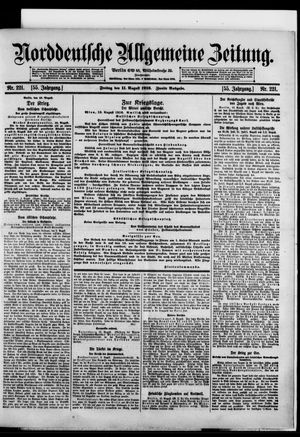 Norddeutsche allgemeine Zeitung vom 11.08.1916