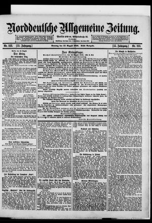 Norddeutsche allgemeine Zeitung vom 13.08.1916