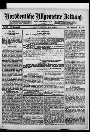 Norddeutsche allgemeine Zeitung vom 13.08.1916