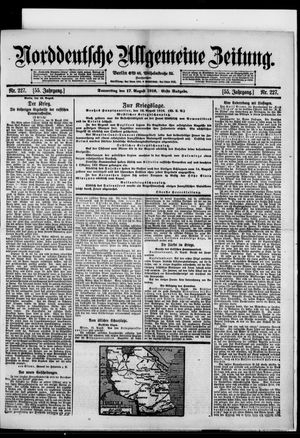 Norddeutsche allgemeine Zeitung vom 17.08.1916