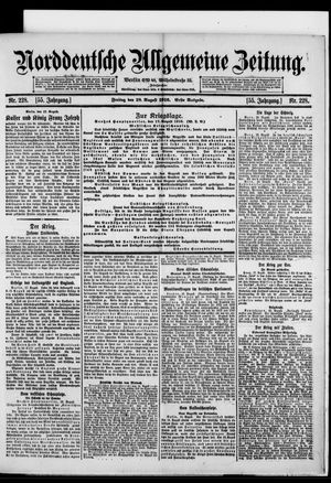 Norddeutsche allgemeine Zeitung on Aug 18, 1916