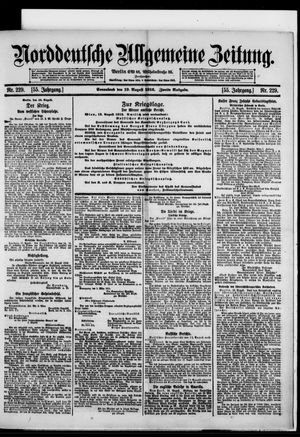 Norddeutsche allgemeine Zeitung vom 19.08.1916