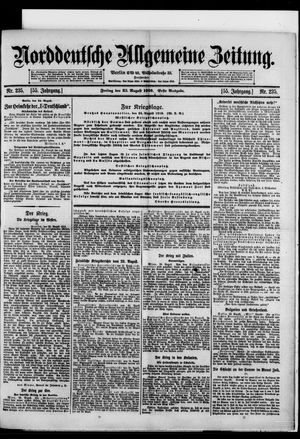 Norddeutsche allgemeine Zeitung vom 25.08.1916