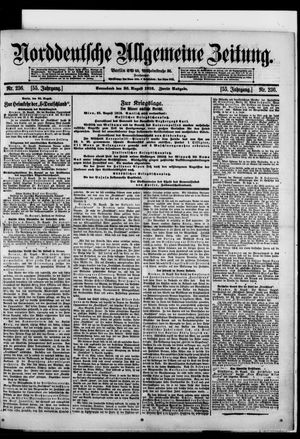 Norddeutsche allgemeine Zeitung vom 26.08.1916