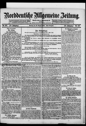 Norddeutsche allgemeine Zeitung vom 27.08.1916