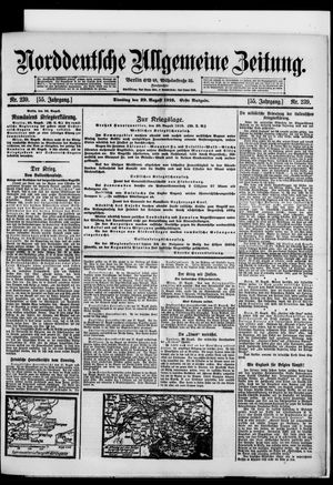 Norddeutsche allgemeine Zeitung vom 29.08.1916