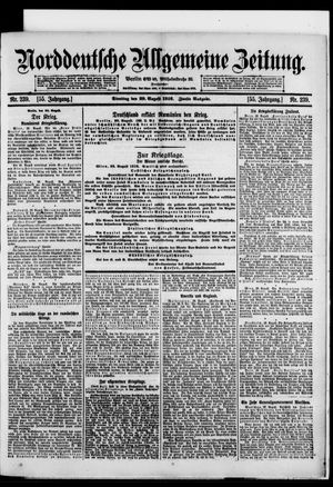 Norddeutsche allgemeine Zeitung vom 29.08.1916