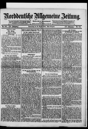 Norddeutsche allgemeine Zeitung vom 31.08.1916