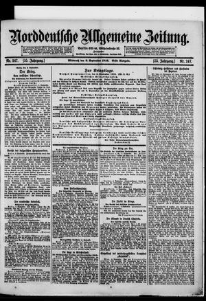 Norddeutsche allgemeine Zeitung vom 06.09.1916