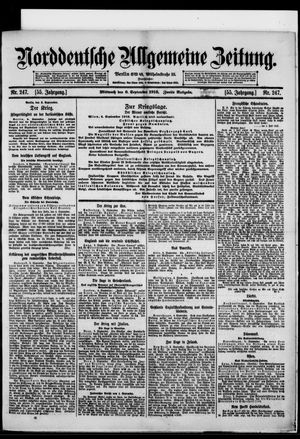 Norddeutsche allgemeine Zeitung vom 06.09.1916