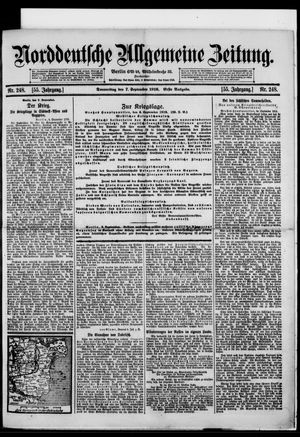 Norddeutsche allgemeine Zeitung vom 07.09.1916