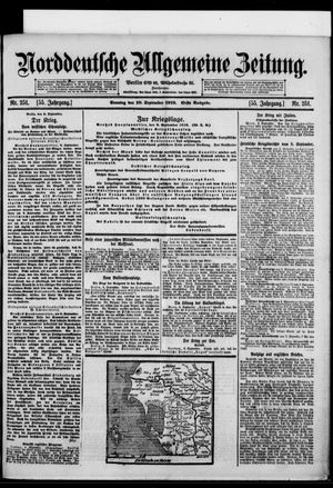 Norddeutsche allgemeine Zeitung on Sep 10, 1916