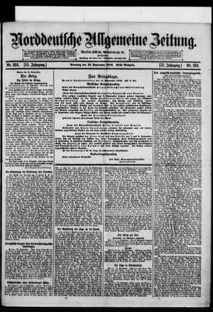 Norddeutsche allgemeine Zeitung vom 12.09.1916