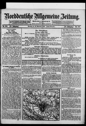 Norddeutsche allgemeine Zeitung vom 12.09.1916